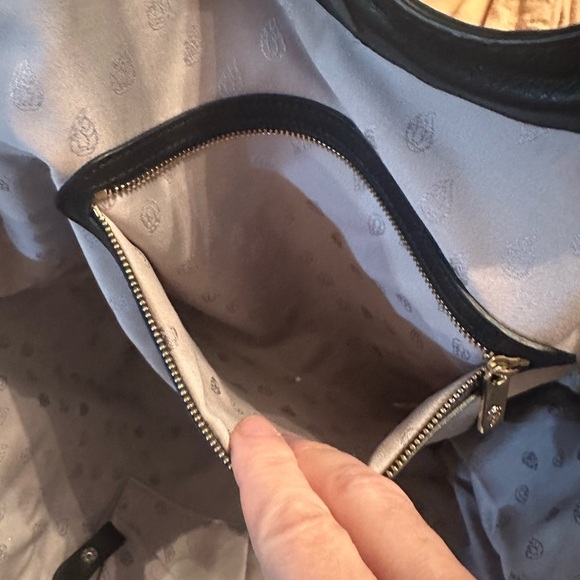 Helen Kaminski Blue and Black Quilted Tote Bag - Picture 5 of 9